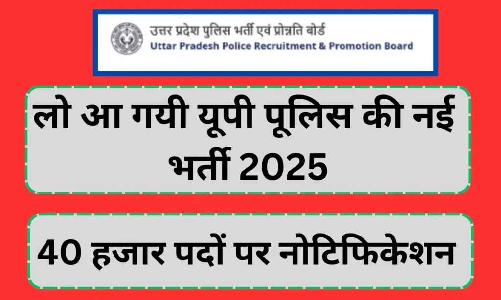 UP Police NEW Vacancy 2025